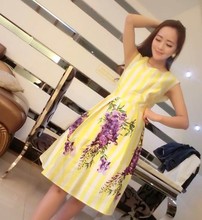 2015 mother and daughter dresses women girls brand vintage maxi floral dress matching mother and daughter