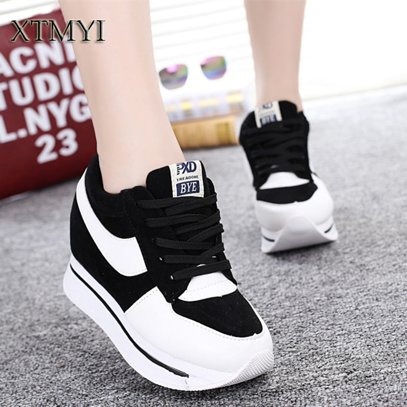 Spring Women Boots Hidden Heel High Top Shoes Woman Women