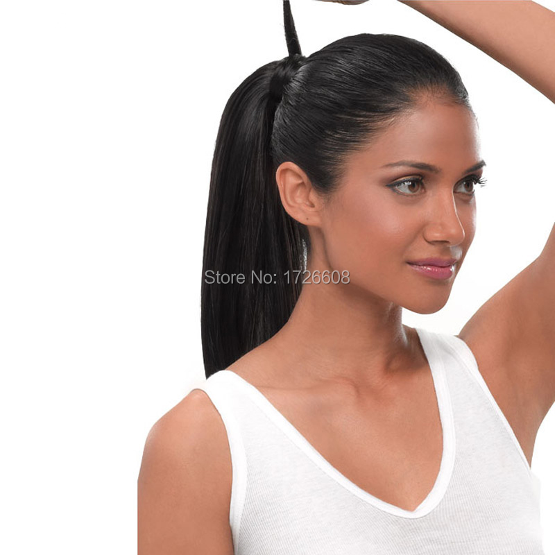 Faux-Wrap-around-Synthetic-hair-ponytail-extension-pressure-clip-Simply-22-long-straight-pony-100-premium (2)