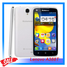 Multi-language Original 5” Lenovo A388T Smartphone RAM 512 MB + ROM 4GB Android 4.1 SC8830 Quad Core 1.2GHz GSM Network Phone