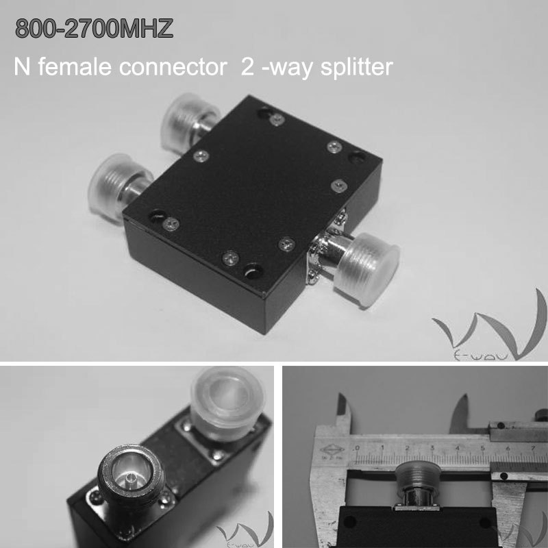 800-2700 Mhz  N Female 2 Way Signal Booster Divider Micro 2 Way signal Splitter for 2g 3g 4g signal booster repeater
