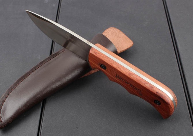New 2015 Small Straight Knife 57HRC Steel Blade Camping knifes hunting Knifes fix Blade Knives with