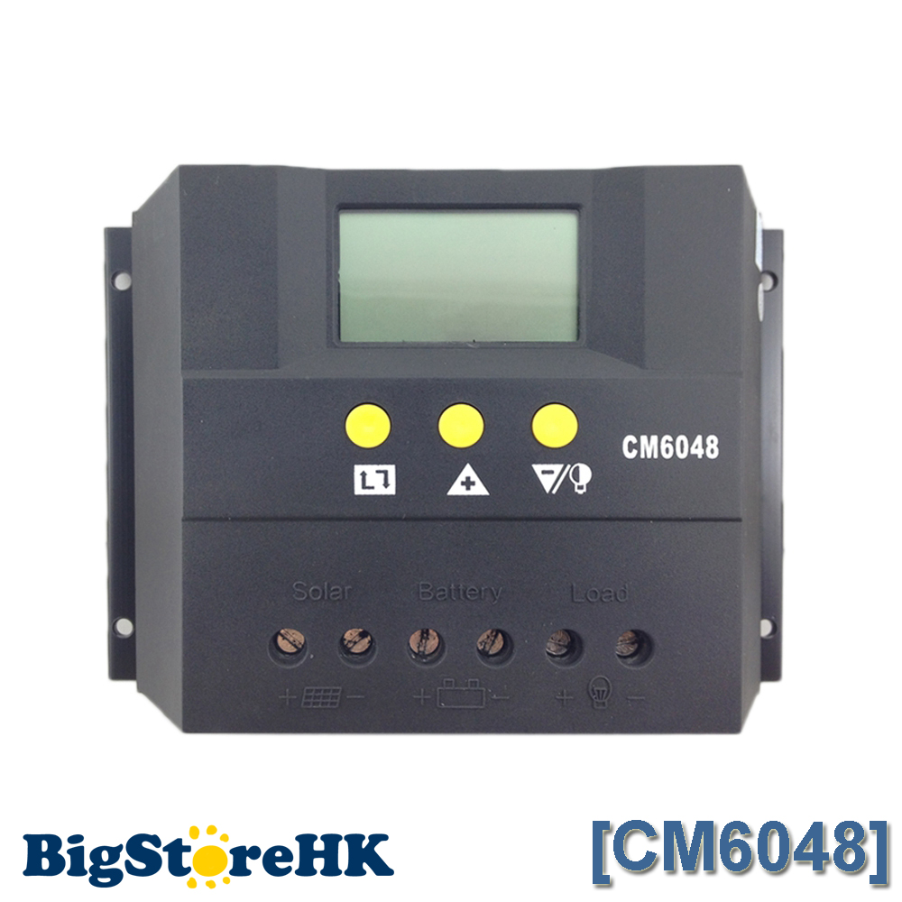 60A Solar Charge Controller 48V LCD Display PV Panel Battery Charge Controller Solar System Home Indoor Use CM6048 60A Solar Charge Controller 48V LCD Display PV Panel Battery Charge Controller Solar System Home Indoor Use CM6048