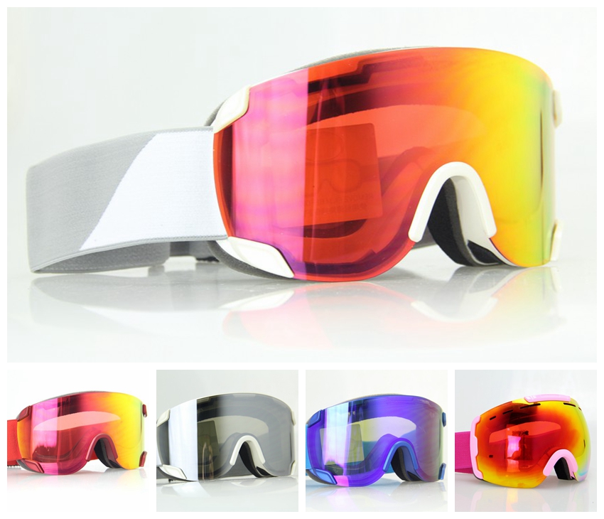 brand professional ski goggles double lens UV400 anti-fog big ski glasses skiing snowboarding men women snow goggles
