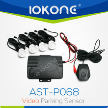 IOKONE 4 sensor video parking sensor with image and nutural human voice and buzzer color red white black grey silver