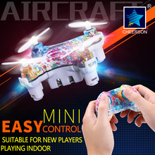 Cheerson UAV CX-10D 2.4GHz 4CH 6-Axis Gyro drone with LED light Hight Hold RC Quadcopter 3D flips/rolls mini aircraft toys