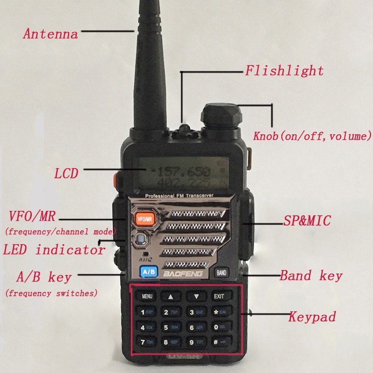 cb Radio Vhf Uhf Dual Band Pofung Baofeng UV-5RE plus Two Way Radio Walkie Talkie Waterproof With VOX Radio Comunicador Portatil (27)