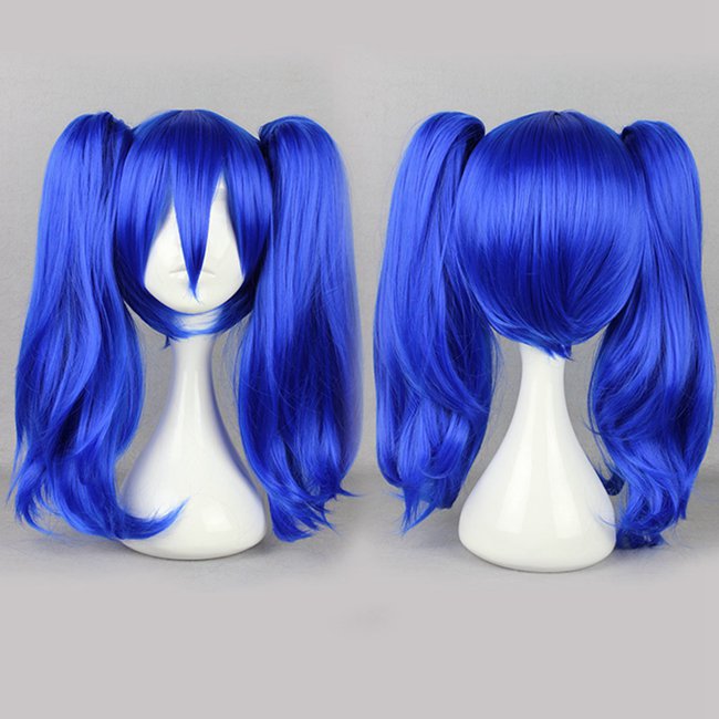 Fashion Master Kagerou Project Enomoto Takane Blue Two Braids Cosplay Wig F...