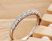 White CZ Diamond Jewelry Wedding Rings for Women Sterling Silver Crystal Anel Feminino Ruby Jewellery Purple