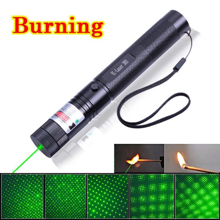 High Power Burning Laser Pointer 303 5000mw 532nm Powerful Laser Pen