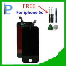 Black for iphone 5c lcd screen with touch screen digitizer for Apple iphone 5c mobile phone