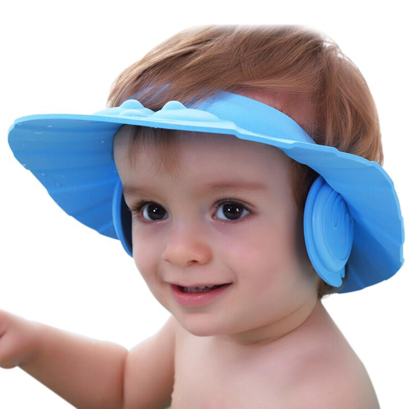 Adjustable-EVA-Thicken-Baby-Bath-Visor-Kids-Shower-Cap-Baby-Shampoo-Waterproof-Hat-With-Ears-Shield