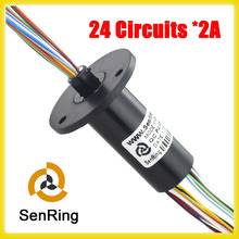 Conductive Capsule Slip ring OD 15.5mm 24 circuits /2A signal