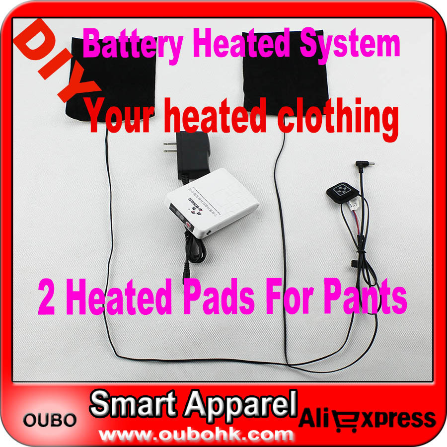 2Pads Battery Heated System For Man\'s Pants