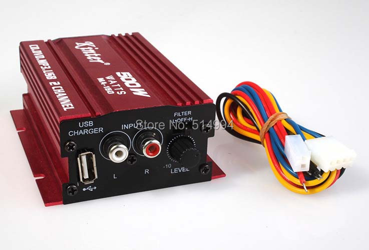 KINTER MA150 12V USB Car Audio MOTO PC Amplifier Mosfet Power Amplifier audio player reader digital