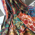 2016 womens Scarfs Fashion with Tassels and Floral Print Women Bohemian Style Scarves Thin Long Shawl