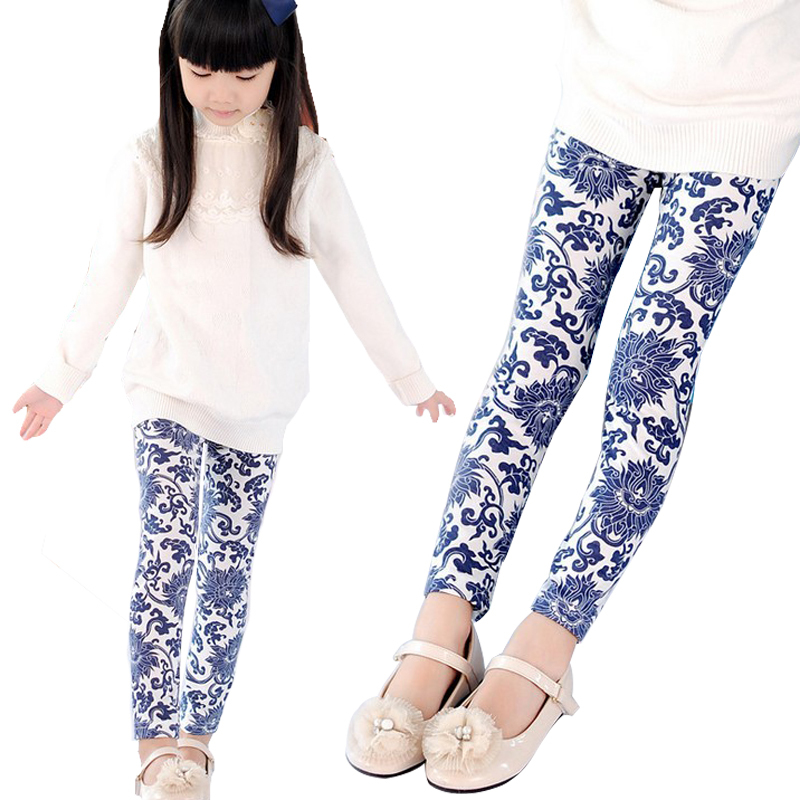 Sweet Trendy Kids Toddler Girls Leggings Pants Cosy Floral Printed Trousers Sz3 7Y Free Shipping