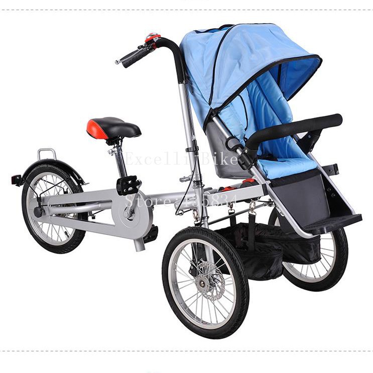 F02-Taga Pushchair-Bicycle Folding Taga Bike 16inch Mother Baby Stroller Bike baby stroller 3 in 1 Convertible Stroller Carriage stroller