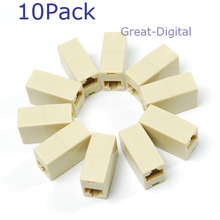 10x RJ45 Ethernet Network Net LAN Plug Cable Join Extension Adapter Connector