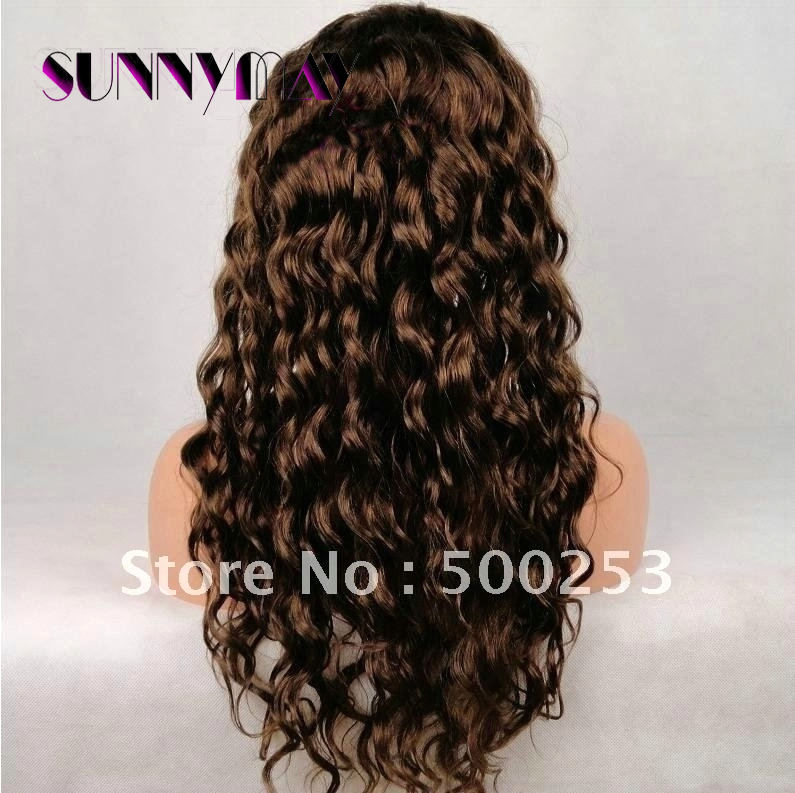 Sunnymay Fashion Curly Indian Remy Full Lace Human Hair Wigs
