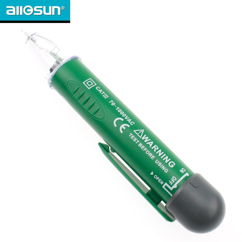 all sun GK7 UL non contact voltage tester 70 1000V AC voltage detector blister packaging LED