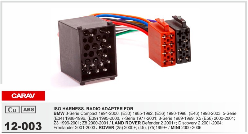 Bmw e36 radio harness adapter #2
