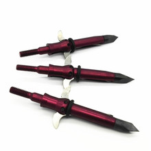 3pcs lot RJ020 new brand archery buffalo hunting arrow head tip 2 expandable blades 100grain 2