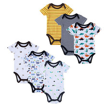 6 Pieces Lot Mother Nest Newborn Baby Bodysuit Roupas Bebes Baby Boy Layette Summer Body Bebe