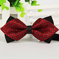 Fashion Adult Men s Bowtie Colorful Polyester Casual Printing Lattice Bow Tie Commercial Formal Cravat 20pcs