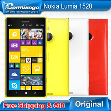 Original Nokia Lumia 1520 Windows Phone cellphone 32GB Quad Core 2.2GHz 2GB RAM  20MP NFC GPS WIFI 3G Smartphone