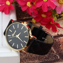 2015 Geneva Watch women Fashion Analog Quartz Watches Plaid Leather Women Casual Dress Wristwatches relogios feminino Wholesale