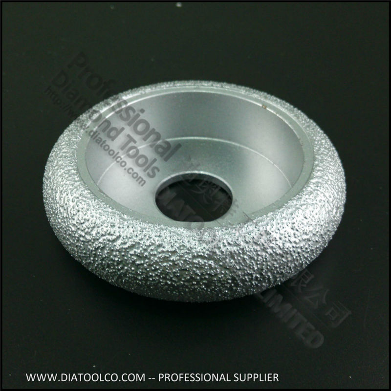 Vacuum Brazed Diamond Convex grinding wheel 75mmx20MM  for marble granite and quartz , Profile wheel