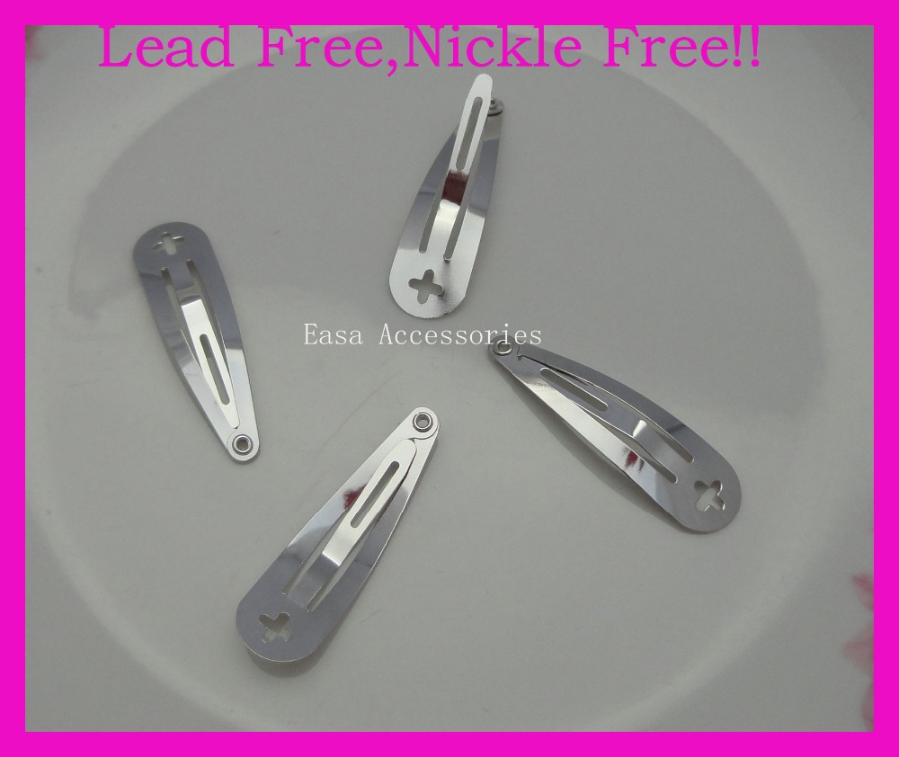 Bargain for Bulk 4.0cm silver finish plain round Head Metal Snap Clip with cross hook at lead free and nickle free quality