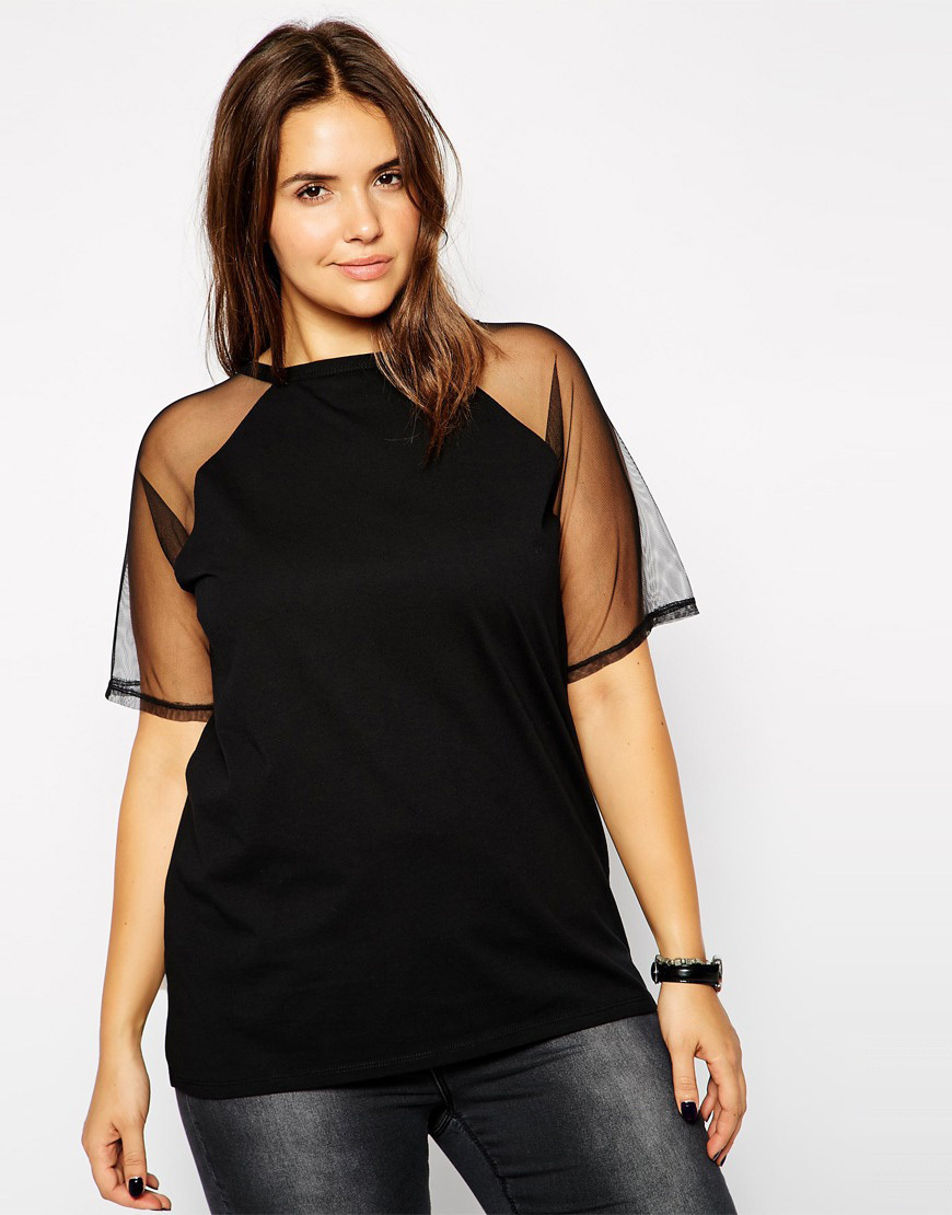 Black Mesh patchwork Shirt Short Sleeve Women Sexy Shirt Plus Size 6xl 5xl 2015 Big Size Women