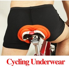 Fashion Unisex Black Bicycle Cycling Comfortable font b Underwear b font Sponge Gel 3D Padded Bike