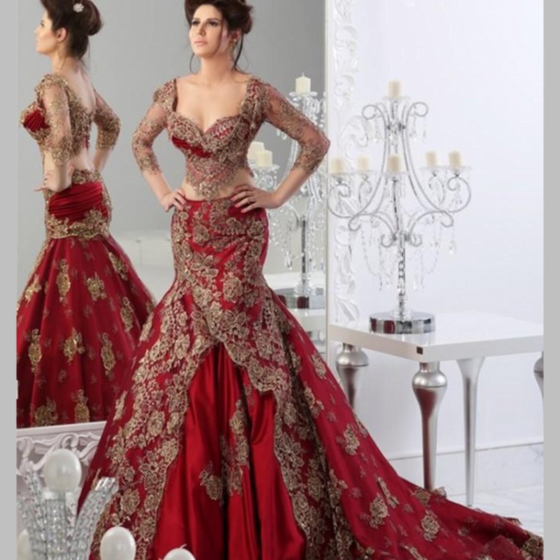 red wedding dress dress
