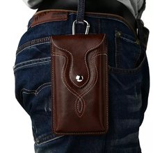Portable Universal PU Leather Waist Hook Loop Sport Bags For Oukitel K10000 Case