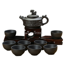 Traditional Yixing Tea Set Purple Grit Teapot Tea Cup Set Without Tea Tray