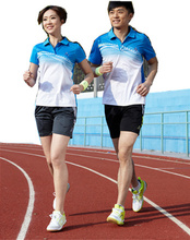 men women summer quick dry badminton fitness training T shirts lovers sports couple wear tennis breathable