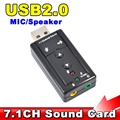 External USB AUDIO SOUND CARD ADAPTER VIRTUAL 7 1 ch USB 2 0 Mic Speaker Audio