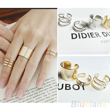 3Pcs 1Set Top Of Finger Over The Midi Tip Finger Ring Above The Knuckle Open Ring