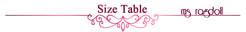 Size table
