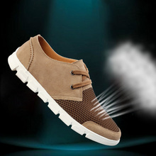 2015 new men s Fashion breathable mesh shoes Casual sneakers Suede leather beach sandals xgx 6088