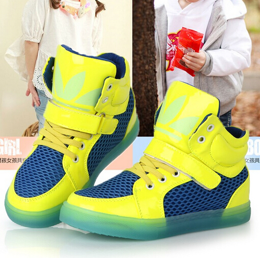  : Buy New 2015 Fashion Breathable Children Boots Luminous ...