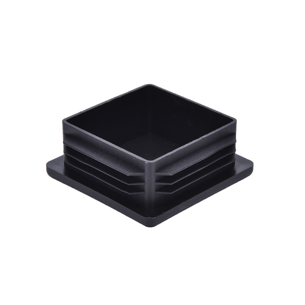 Wholesale Hot Sale Black Plastic Blanking End Caps Square Inserts For