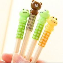 one piece kawaii Cartoon pencil cap Protect nasal tip pen pencil case Z407