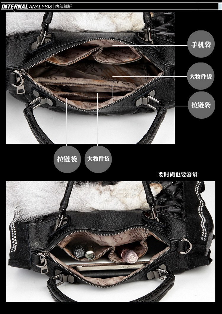 2015 Fashion Pu Leather Portable Shoulder Bag Hot Fox Bag New Women