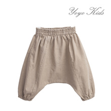 KIKIKIDS Summer Boys&Girls Harem Pants,Toddlers Girls& Boys Cotton Linen Pants with 2 colors In stock Enfant Kids Sweatpants