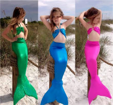 Summer Girl Kids Mermaid Tail Swimwear Children Bikini Bathing Suit Swimsuit Beach Wear Baby Swimming Costume