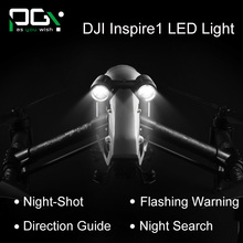 PGY DJI inspire 1 Accessories headlamp Super Brigh LED light Searchlight Drone Flash Lights Warning drone FPV Quadcopter Kit